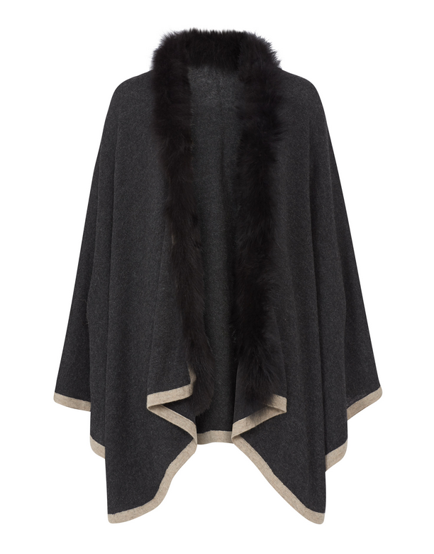 Cashmere Cape Fur Edging - The House of Cashmere