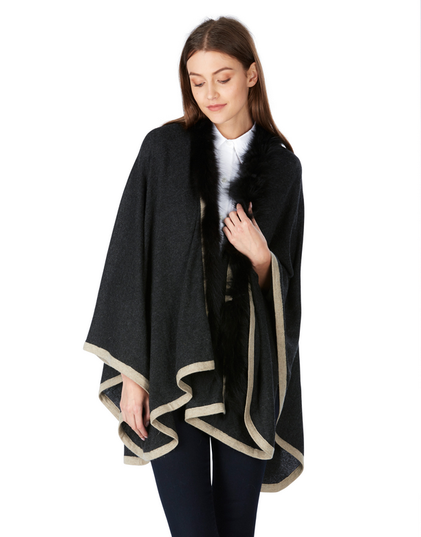 Cashmere Cape Fur Edging - The House of Cashmere